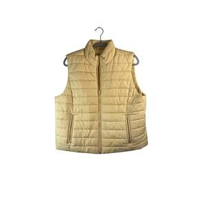 Ann Taylor Loft Womens Yellow Vest Size XL